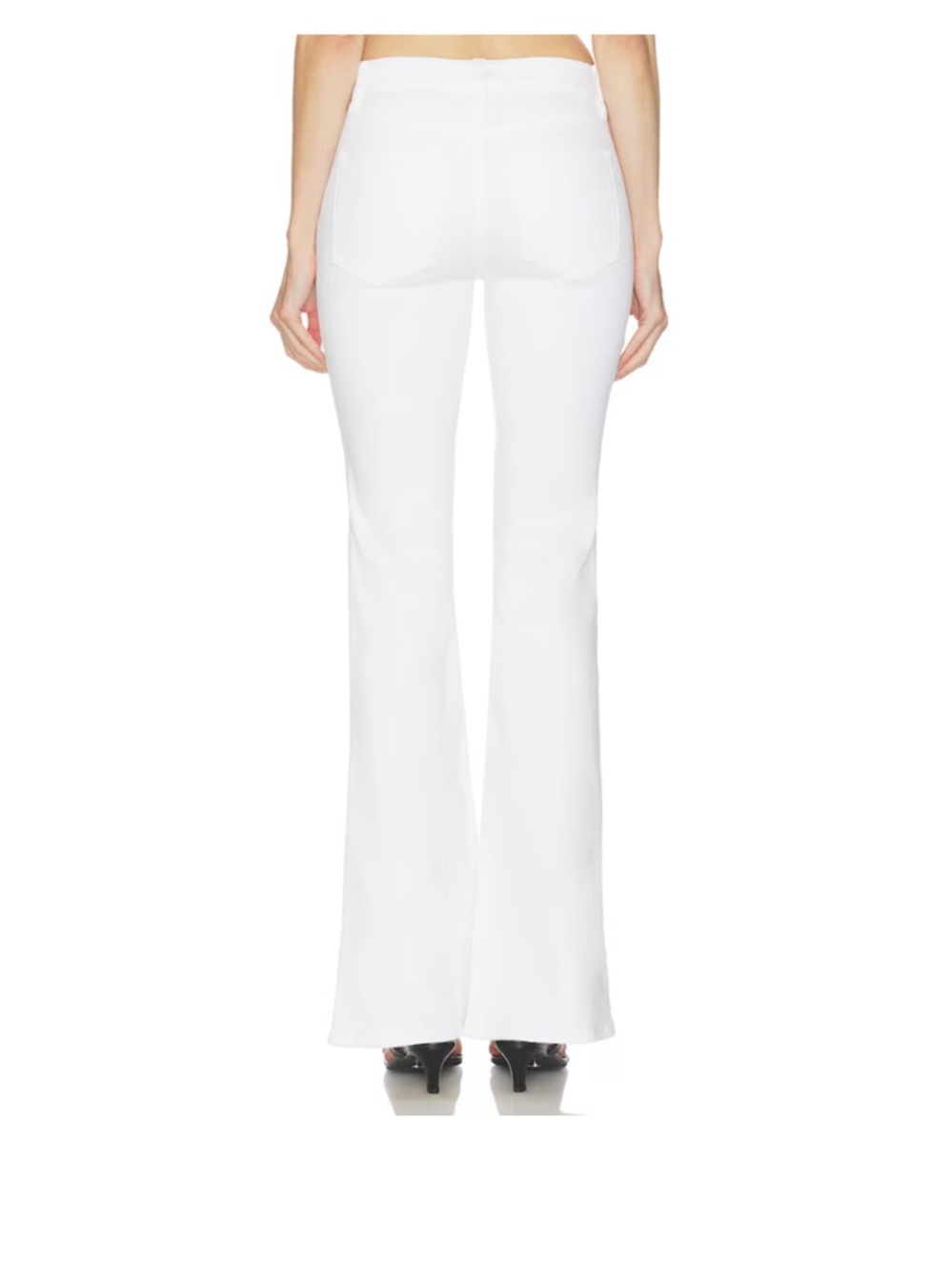 Frame White Jeans Flare Denim Size 32 Forever Karlie Womens Gold Button - Picture 2 of 9